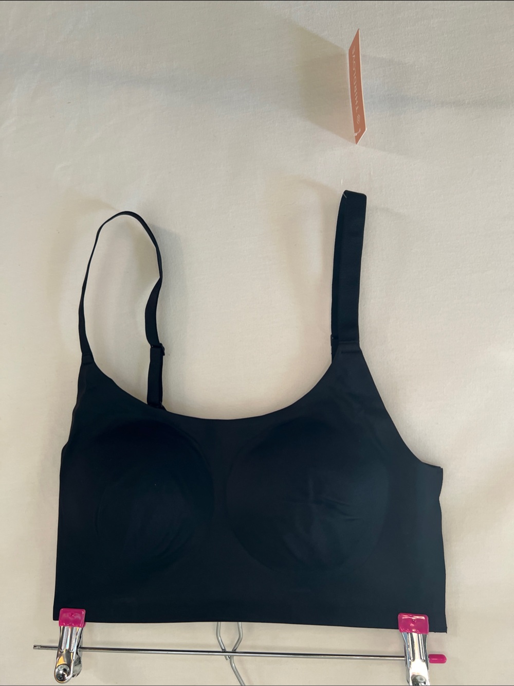 ThirdLove Black Adjustable Wireless Longline Smooth Everyday Bra